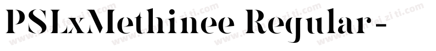 PSLxMethinee Regular字体转换